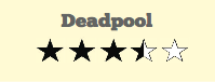Deadpool rating