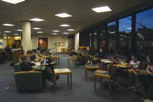 Students study in Bailey/Howe Library during fall exams Dec. 6. The office of the registrar resched- uled exam periods to allow for more teaching days and time to study. OLIVER POMAZI/The Vermont Cynic