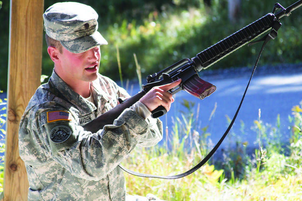 A shooting demonstration is given.